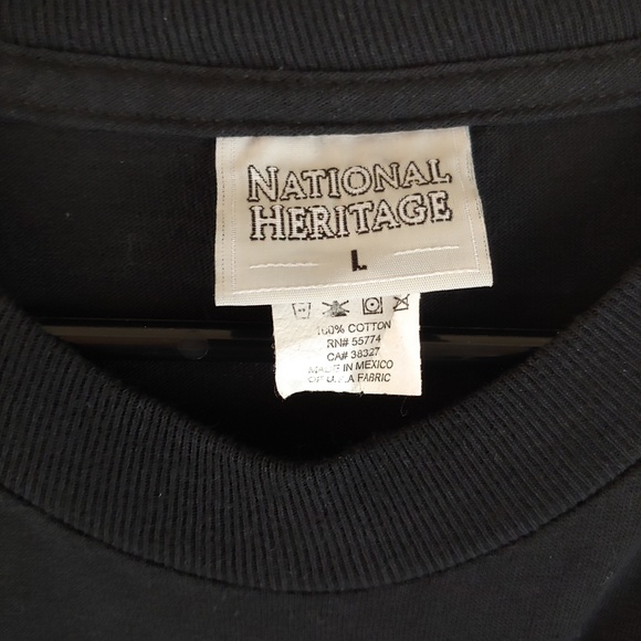 National Heritage Live Hard Ride Hard Eagle Tee - Picture 2 of 2